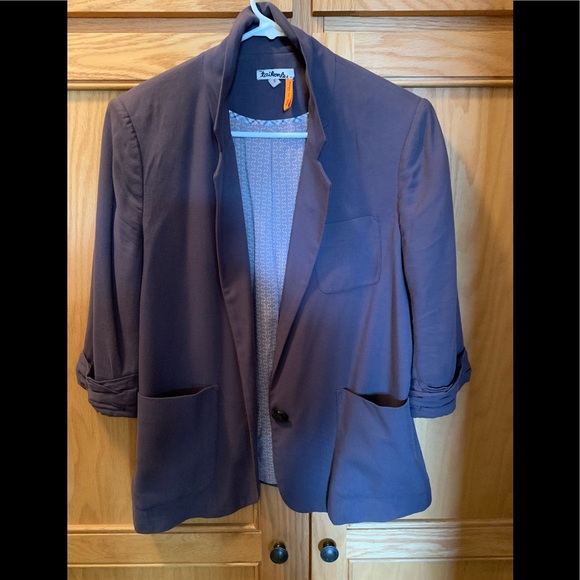 Charcoal grey blazer from anthropology! - Picture 1 of 4
